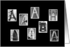 Straight A’s - Academic Achievement - Alphabet Art card