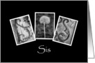 Sis - Blank Card - Alphabet Art card