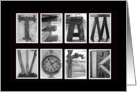 Teamwork - Business Terms - Alphabet Art card