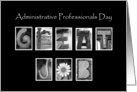 Administrative Professionals Day - Great Job - Alphabet Art card