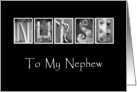 Nephew - Nurses Day - Alphabet Art card