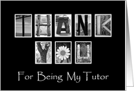 Tutor - Teacher Appreciation Day - Alphabet Art card