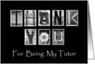 Tutor - Thank You - Alphabet Art card