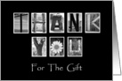 Thank You For The Gift - Alphabet Art card