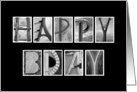 Happy Birthday from Both of Us / Couple - Alphabet Art card