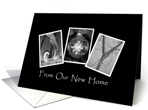 Joy - Christmas - We've Moved/New Address - Alphabet Art card