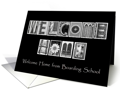 Welcome Home from Boarding School - Alphabet Art card (1364498)