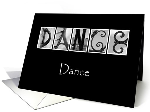 Dance - Alphabet Art card (1430850)