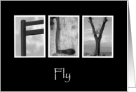 Fly - Alphabet Art Card