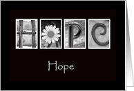 Hope - Alphabet Art card