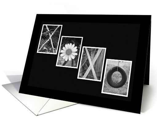 XOXO Hugs and Kisses - Alphabet Art card (857448)