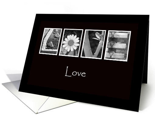 Love - Alphabet Art card (857455)