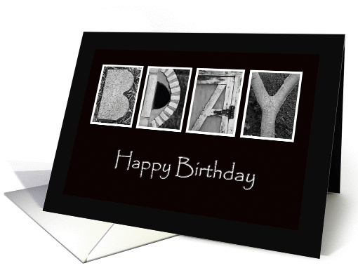 Happy Birthday - Alphabet Art card (857473)