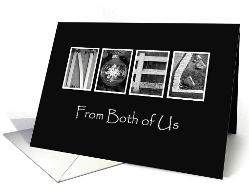 From Both of Us - Christmas - Noel - Alphabet Art card (857771)