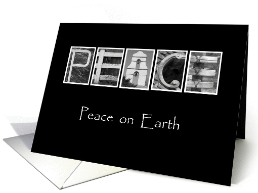 Peace on Earth - Christmas - Alphabet Art card (857780)