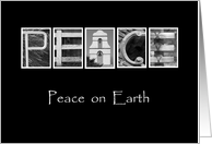 Peace on Earth - Christmas - Alphabet Art card