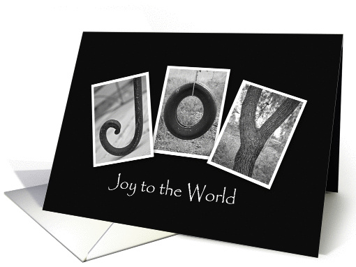 Joy to the World - Christmas - Alphabet Art card (857795)