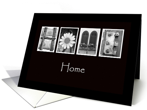 New Home - Congratulations - Alphabet Art card (857840)