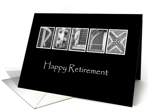 Retirement - Relax - Alphabet Art card (858251)