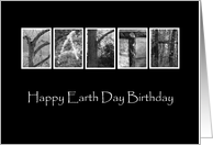 Birthday on Earth Day - Alphabet Art card