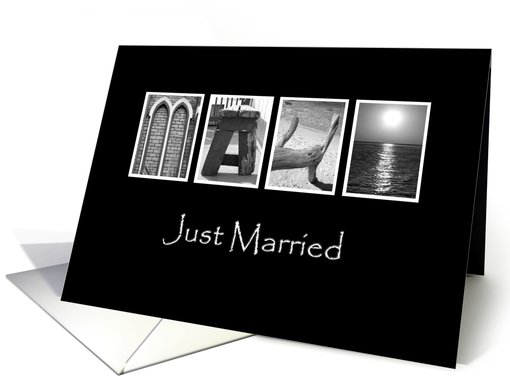 Just Married - Maui - Alphabet Art card (860057)