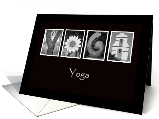 Yoga - Alphabet Art card (860439)