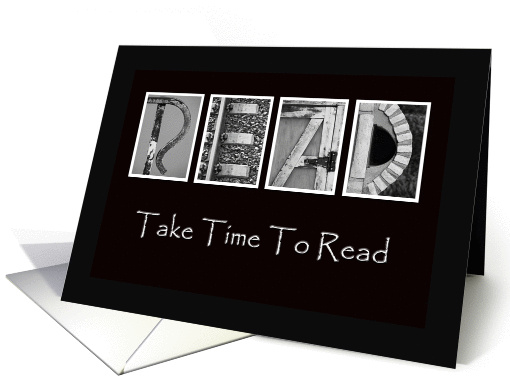 Retirement - Take Time to Read - Alphabet Art card (862405)