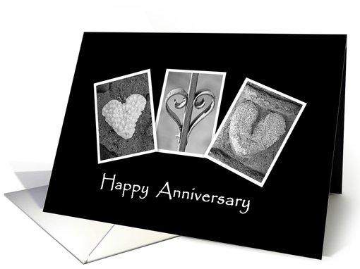 Husband - Happy Anniversary - Hearts - Alphabet Art card (862649)