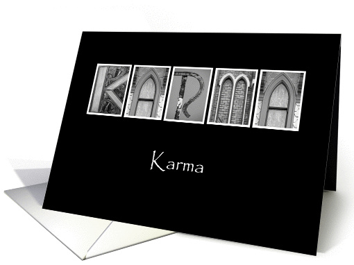Karma - Alphabet Art card (864270)