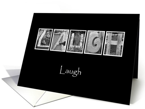 Laugh - Alphabet Art card (864273)