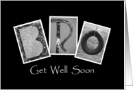 Bro - Get Well Soon - Alphabet Art card