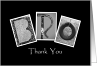 Bro - Thank You - Alphabet Art card