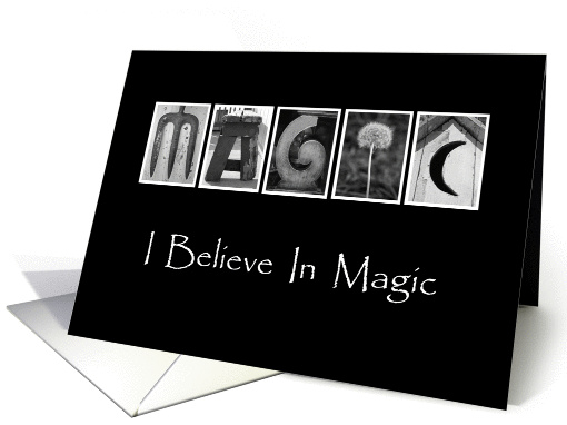 I Believe in Magic - Alphabet Art card (869312)