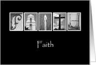 Faith - Inspirational - Alphabet Art card