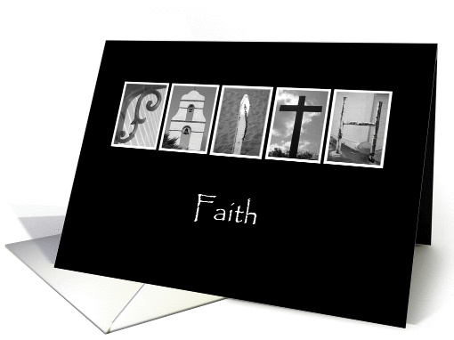 Faith - Encouragement - Alphabet Art card (873910)