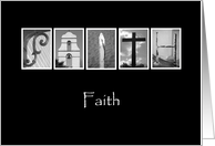 Faith - Encouragement - Alphabet Art card