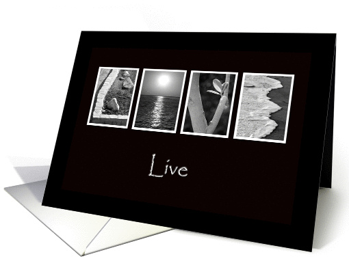 Live - Inspirational - Alphabet Art card (874128)