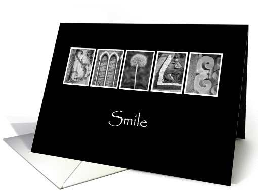 Smile - Thinking of You - Alphabet Art card (875559)