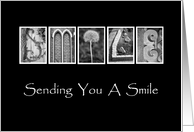 Smile - Encouragement - Cheer Up - Alphabet Art card