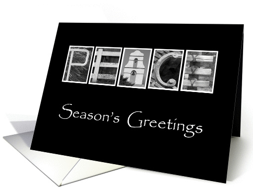 Peace - Season's Greetings - Alphabet Art card (878148)