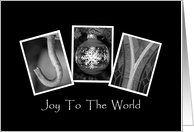 Joy To The World - Christmas - Alphabet Art card