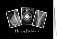 Joy - Happy Holidays - Christmas - Alphabet Art card
