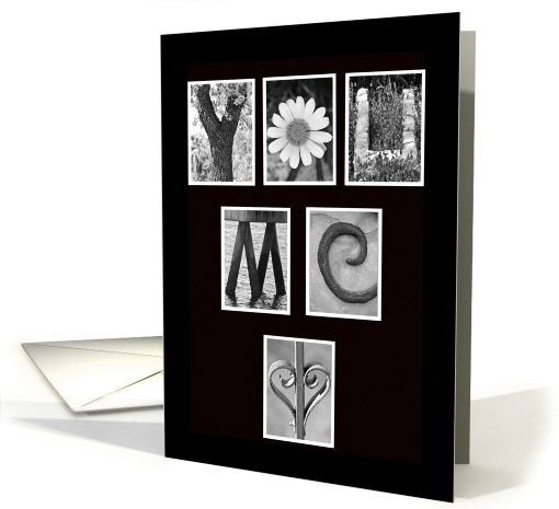 You, Me - I Love Us - Valentine's Day - Hearts -Alphabet Art card