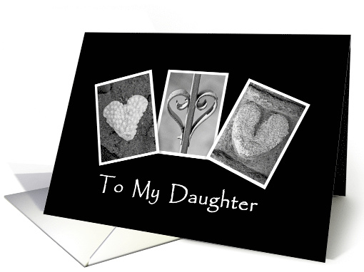 Hearts - Daughter - Valentine's Day - Alphabet Art card (894179)