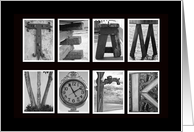 Teamwork - Business Terms - Alphabet Art card