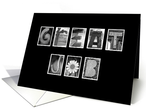 Great Job - Employee Appreciation - Alphabet Art card (915673)