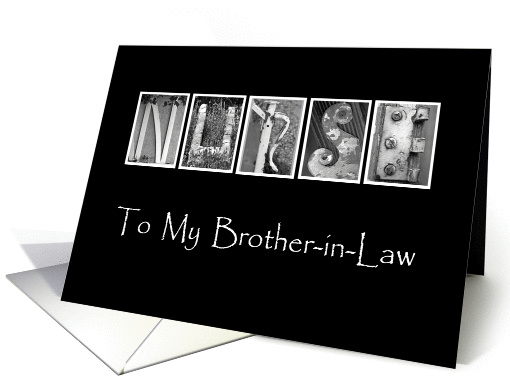 Brother in Law - Nurses Day - Alphabet Art card (917748)