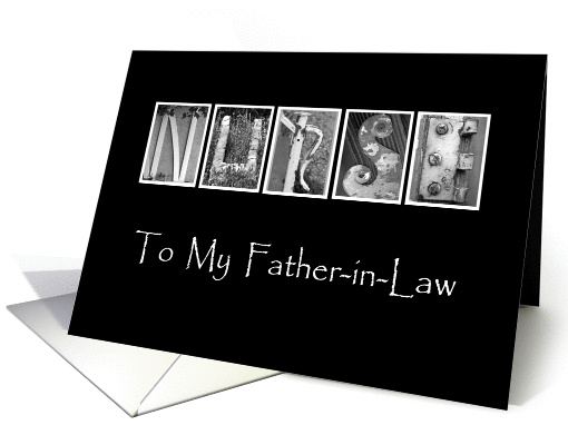 Father in Law - Nurses Day - Alphabet Art card (917751)