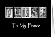 Fiance - Nurses Day - Alphabet Art card