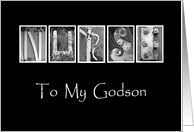 Godson - Nurses Day - Alphabet Art card